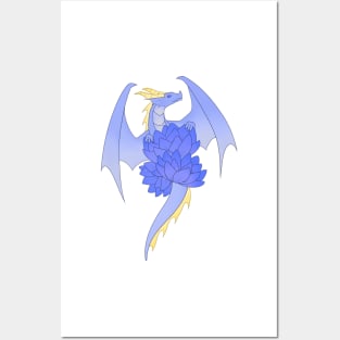 Water Lily Dragon Posters and Art